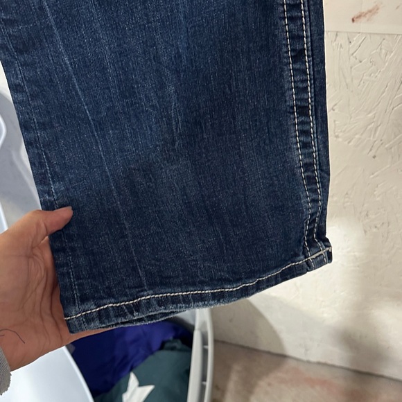 Miss Me Women's Dark Blue Boot Cut Jeans with Embellished Pockets - Picture 4 of 10